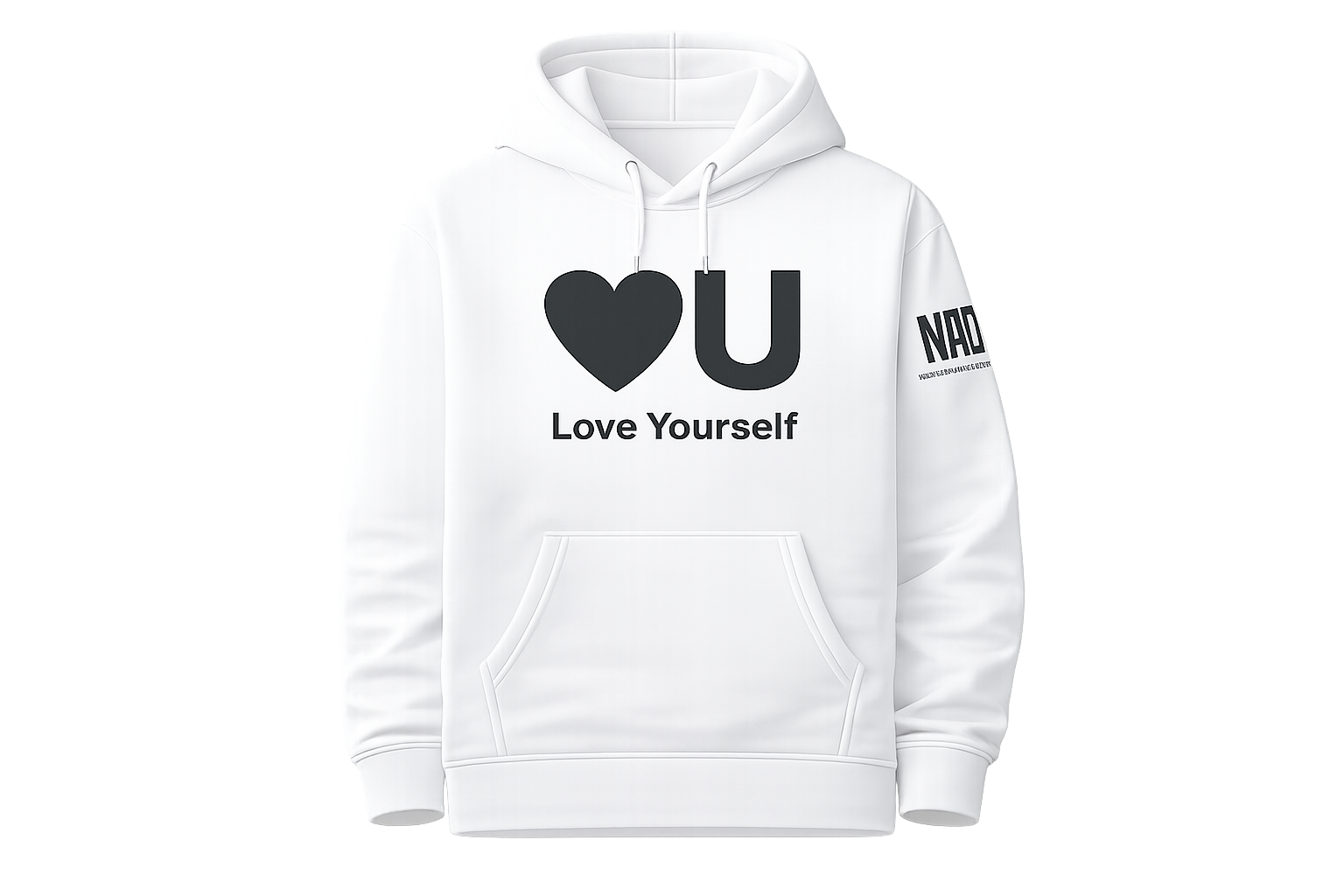 MAD Love white Hoodie