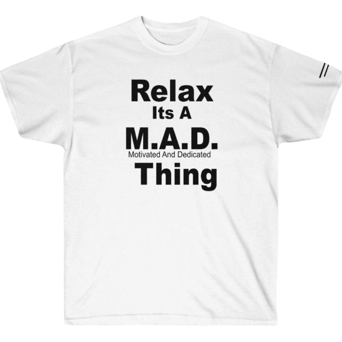 White Relax MAD Ultra Cotton Tee